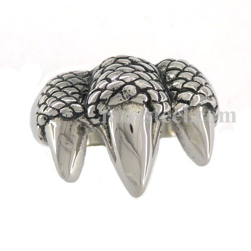FSR00W80B Eagle claw Medallion Ring - Click Image to Close